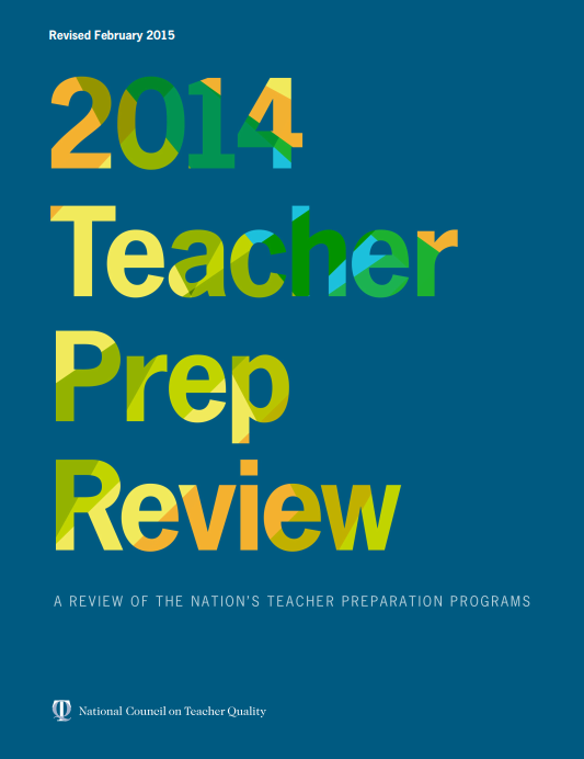 Teacher Prep Review 2014 Report